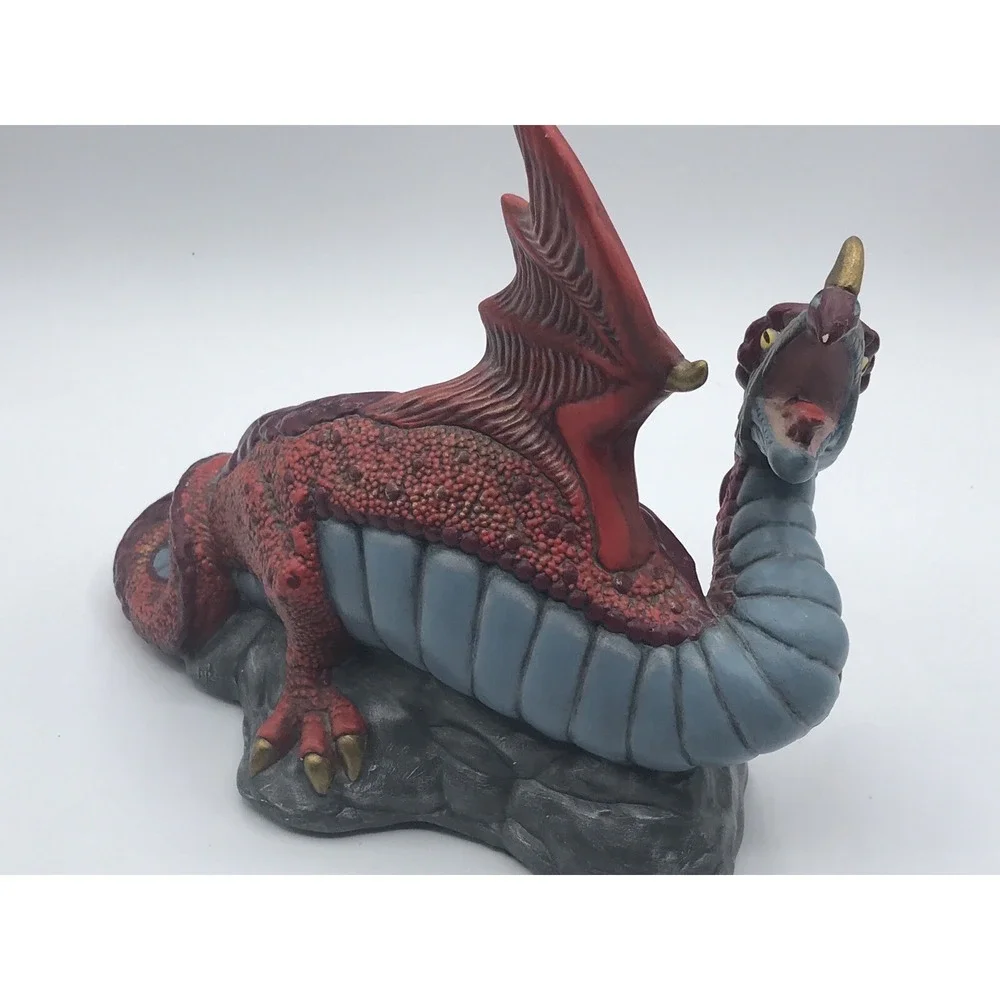 Doc Holiday Spring‎ Dragon Figurine Ceramic 8 in Fantasy Hand Painted DHM 1992